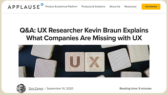 Applause Q&A: UX Researcher Kevin Braun
